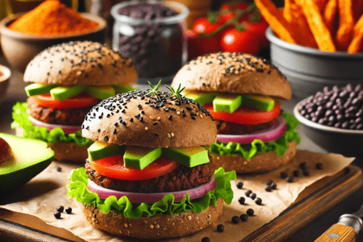 Campfire Black Bean Burgers