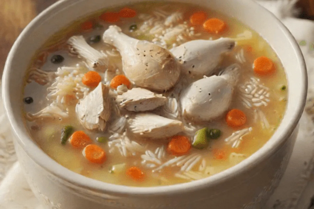 Chicken and Rice Camp Soup